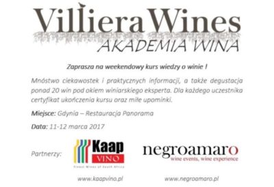 Akademia Wina Villiera Wines / Negroamaro